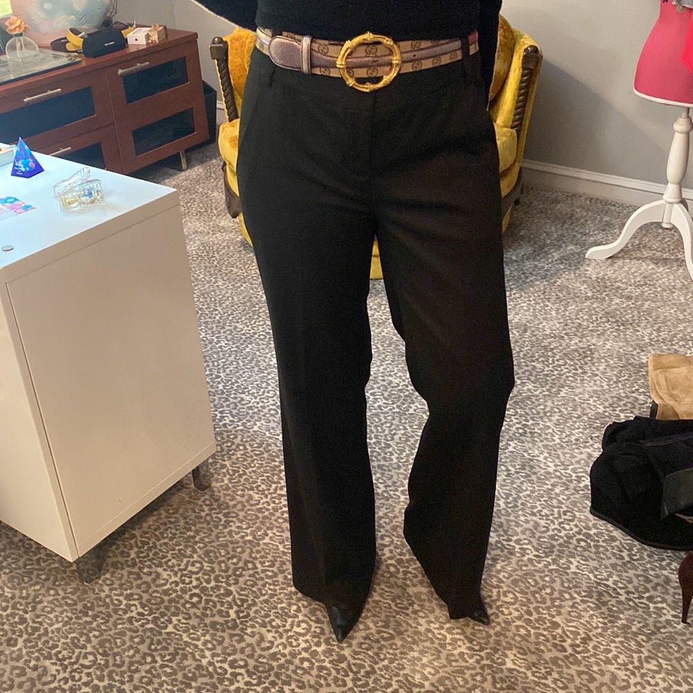 Robert Rodriguez designer black slacks.